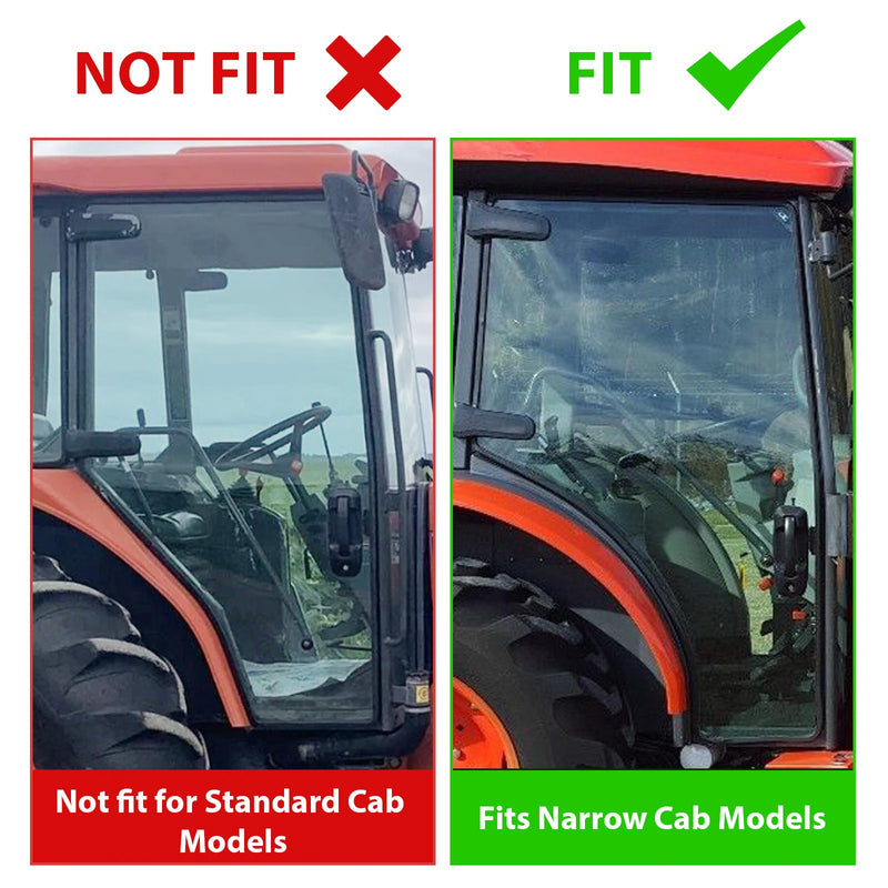 Right Side Cab Door Glass for Kubota M4N071 M5091 M5111 M5040 M5140 M6040 M6060