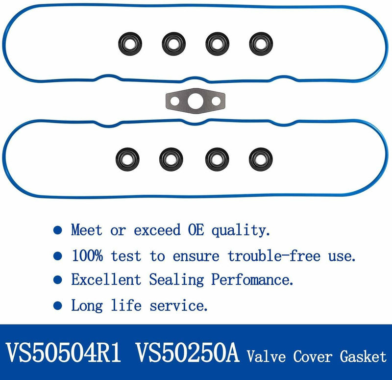 Valve Cover Gasket Set With Grommet for Chevy GM Isuzu 4.8L 5.3L 6.0L 6.2L 7.0L