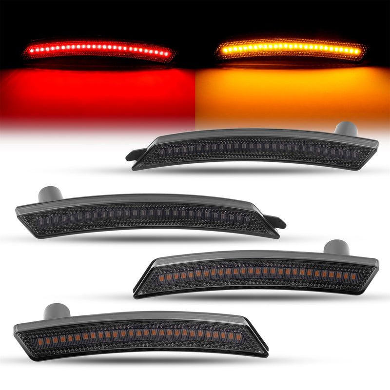 Front Rear Full LED Fender Side Marker Lights for Mini Cooper R55 R56 R57 07-16