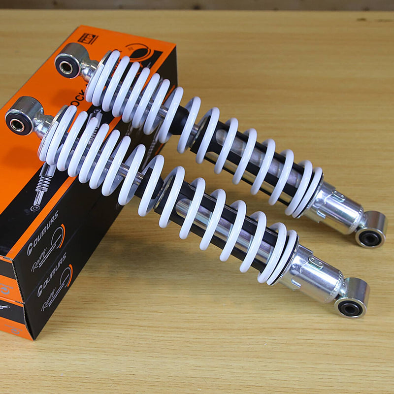 Front Shocks Absorbers White Spring for Yamaha Banshee 350 YFZ350 ATV 1987-2006