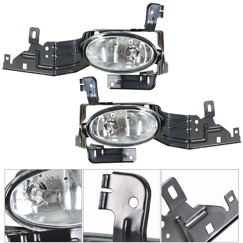 DURAFORCE Clear Fog Lights Bumper Driving Lamps Switch for 2011-2012 for Honda Accord