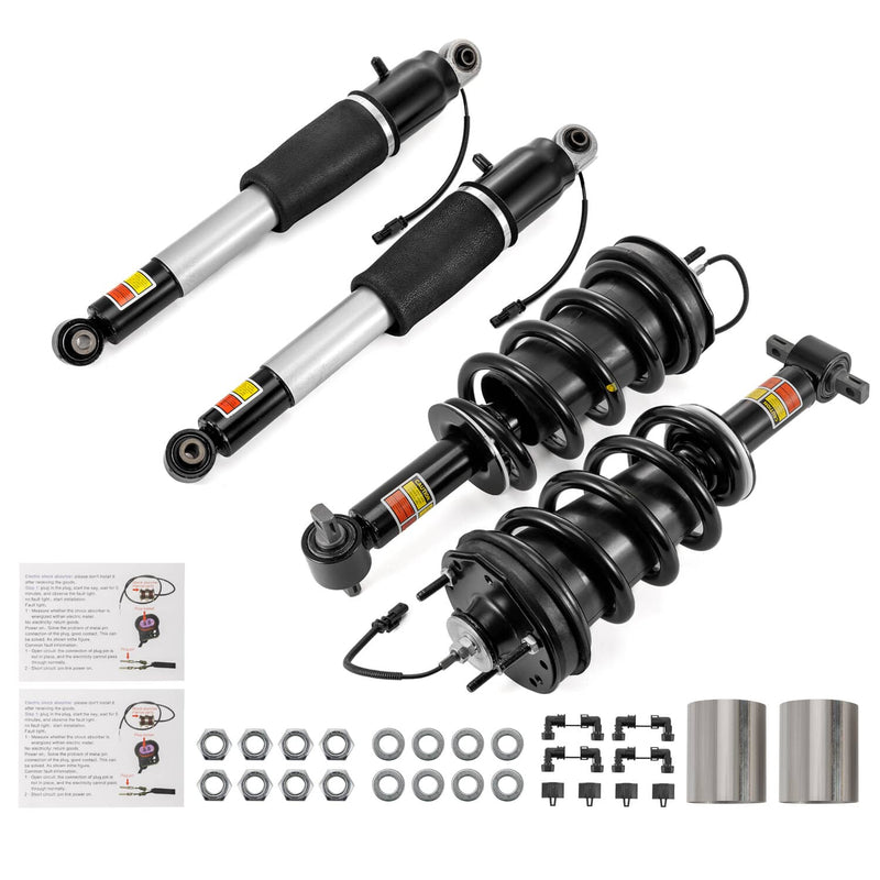 Front Rear Shock Strut Assys for GMC Yukon Escalade Tahoe Suburban 2015-2020 4Pc