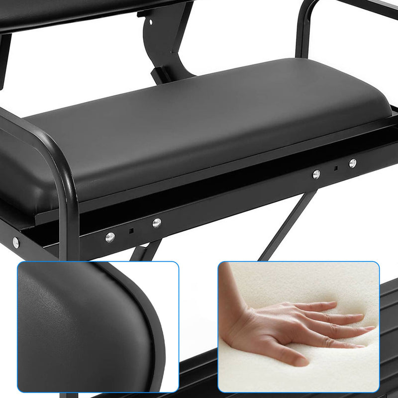 Rear Seat Kit Cushion for Yamaha G14 G16 G19 G20 G21 G22 Golf Cart Black