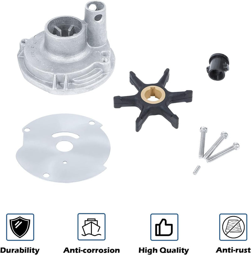 382468 Water Pump Impeller Kit for Johnson Evinrude OMC 10 15 18 20 25 HP 18-337