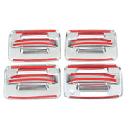 DURAFORCE Door Handle Cover for Ford F-150 F150 4DR Crew Cab 2004-2014 Chrome ABS Keypad