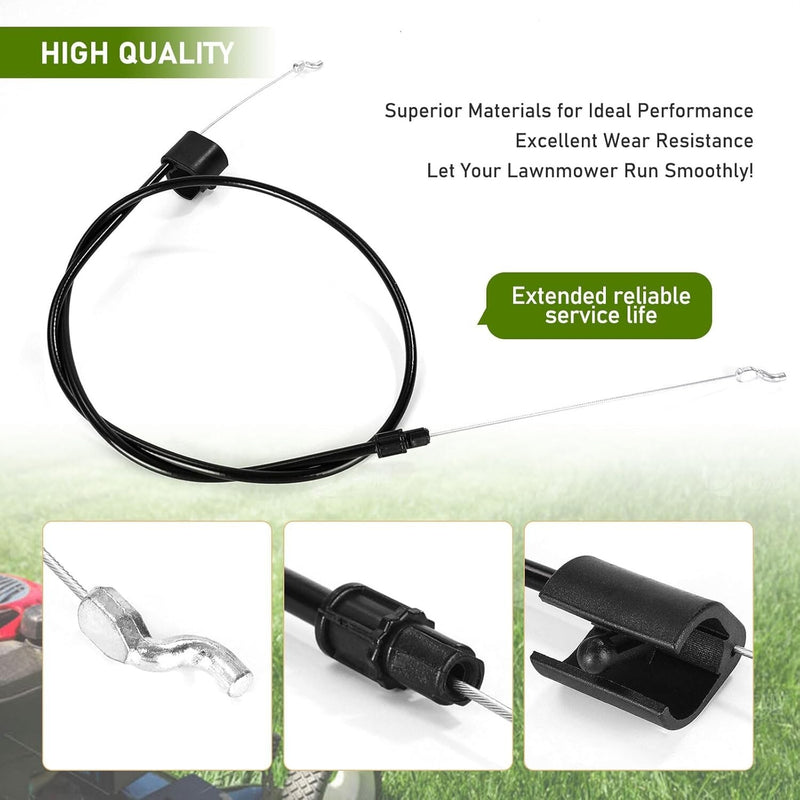 56Inch Replacement Engine Brake Zone Control Cable for Craftsman Lawn Mower 2PCS