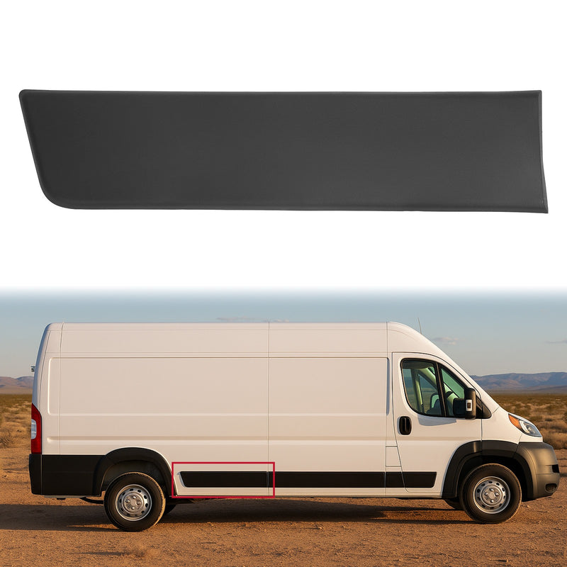 Rear Quarter Panel Trim Molding Extend Right for Dodge Ram ProMaster 2019-2022