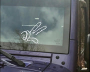 DURAFORCE White Wave Vinyl Hand Decal Sticker for Jeep JK JKU JL Unlimited Rubicon Sahara