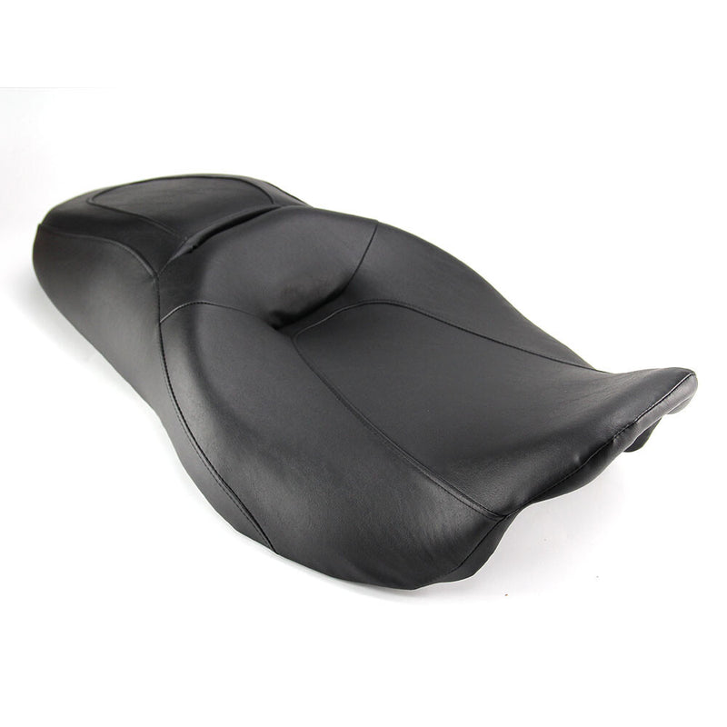 Driver Passenger Black Seat for Harley Touring Road King Street Glide 08+