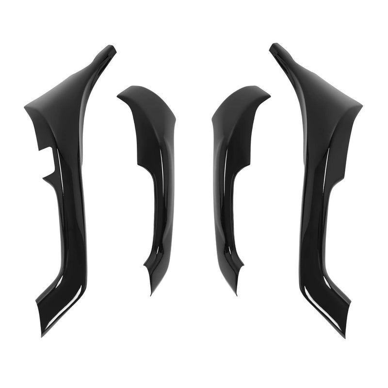 DURAFORCE Interior Door Armrest Cover Trim for Acura TSX 2009-2014 Gloss Black 4Pcs