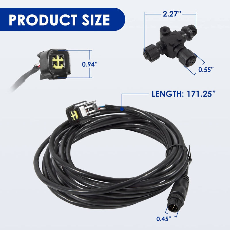 000-0120-37 Engine Interface Cable NMEA 2000 T for Yamaha Outboard 2006-2023