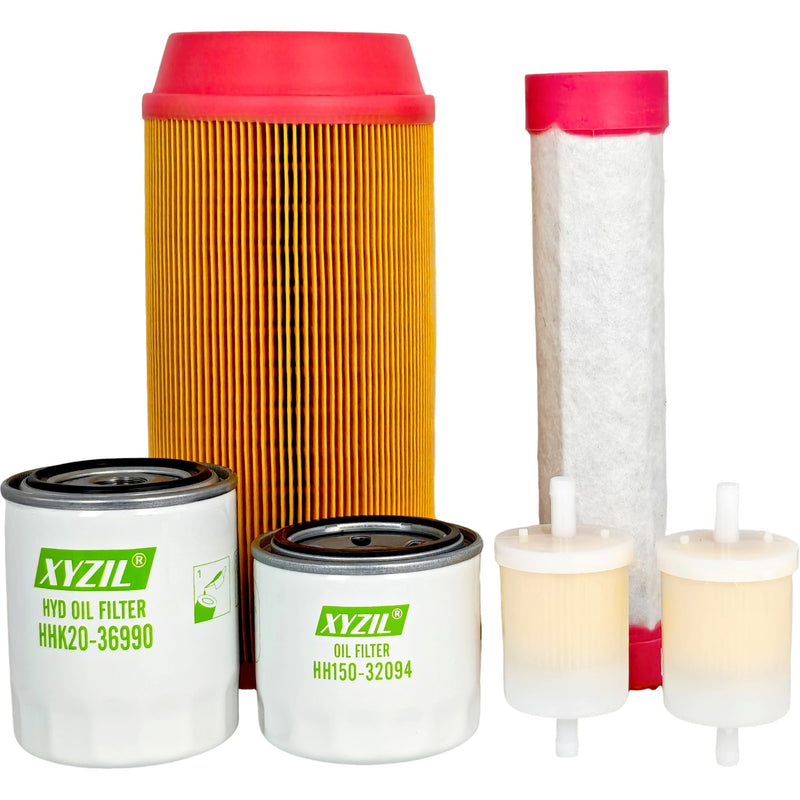 HHK20-36990 12581-43012 Maintenance Filter Kit for Kubota Outer Inner Air Fuel