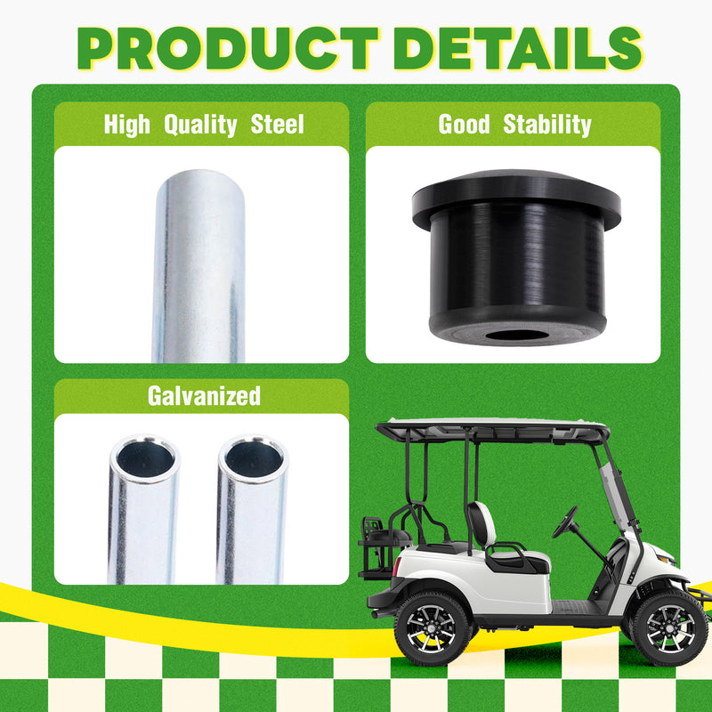 Rear Leaf Spring Bushing Kit 18PCS for EZGO RXV 2008-Up Gas & Electric Golf Cart