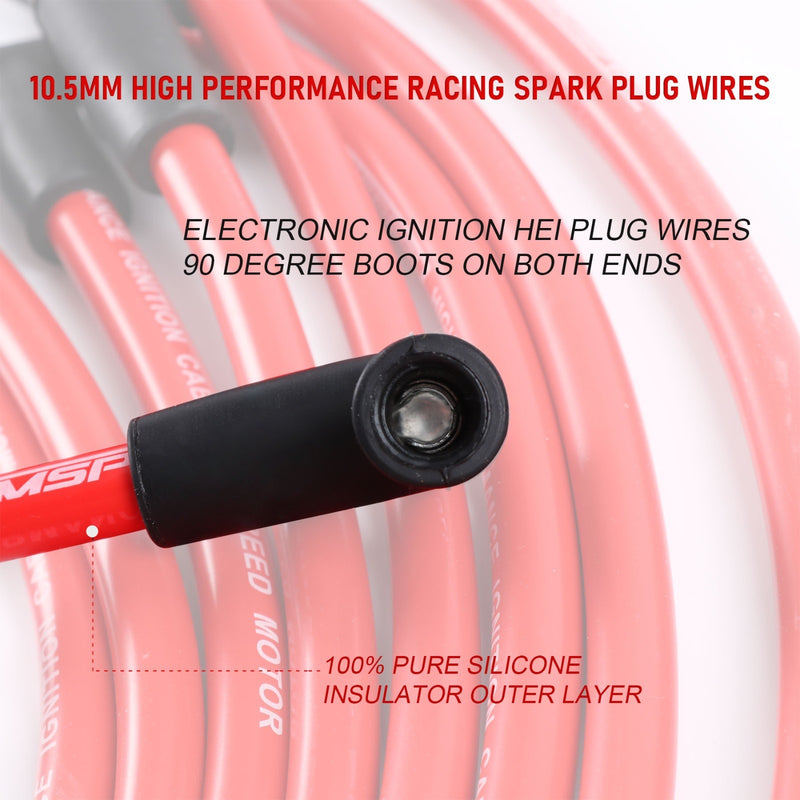 JDMSPEED High Performance Plug Wires SBC BBC HEI 2350 383 454 10.5MM