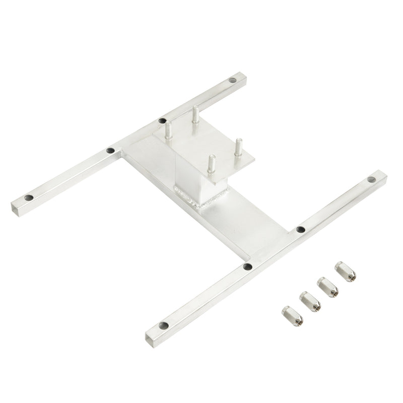 Aluminum H-Mount Trailer Spare Tire Carrier for 6-Lug Wheels w/Hardware
