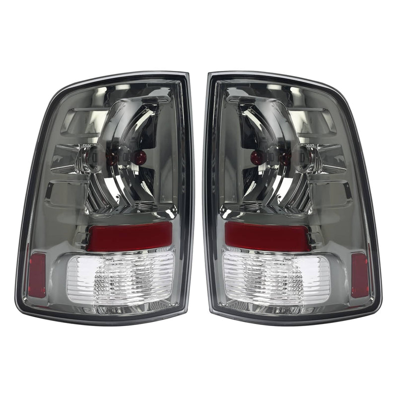DURAFORCE Left Right Smoke Tail Lights Brake Lamps for Dodge Ram 1500 2500 3500 2009-2018