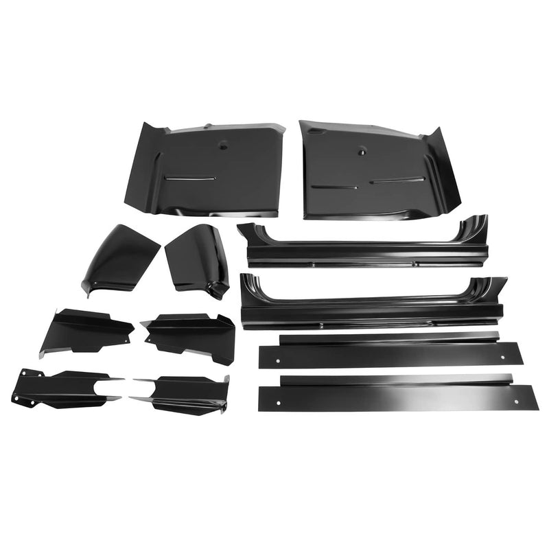 DURAFORCE Rocker Panel Cab Corner Support Mount Floor Pan for Chevy for GMC C/K K10 12PC