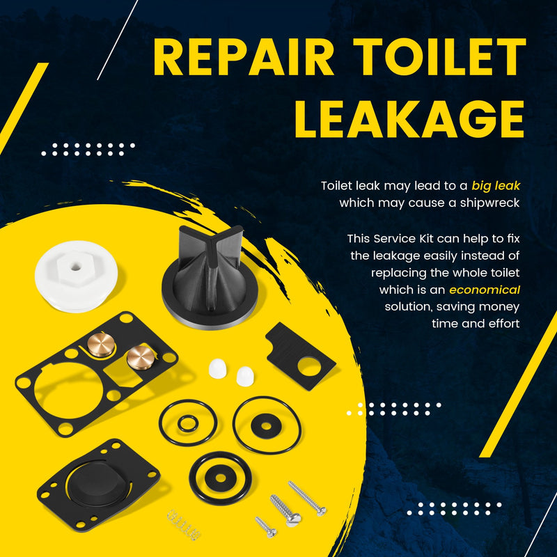 Jabsco 29045-2000 Twist N Lock Marine Manual Toilet Service Kit 98-07 Replace