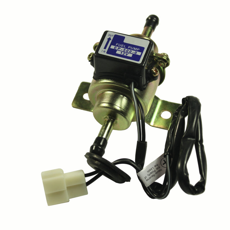 Chrome Universal Gas Diesel Electric Fuel Pump 1/4 Tubing 3-5 PSI Low Pressure