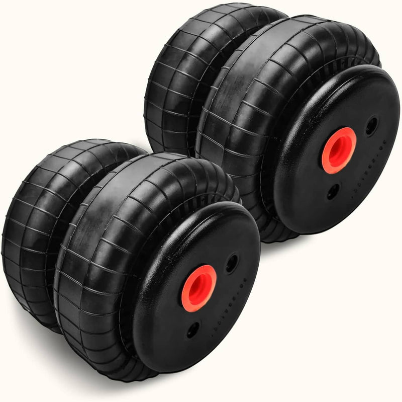 2500 lb Air Ride Suspension Bags 1/2" NPT Single Port Heavy Duty 2Pcs