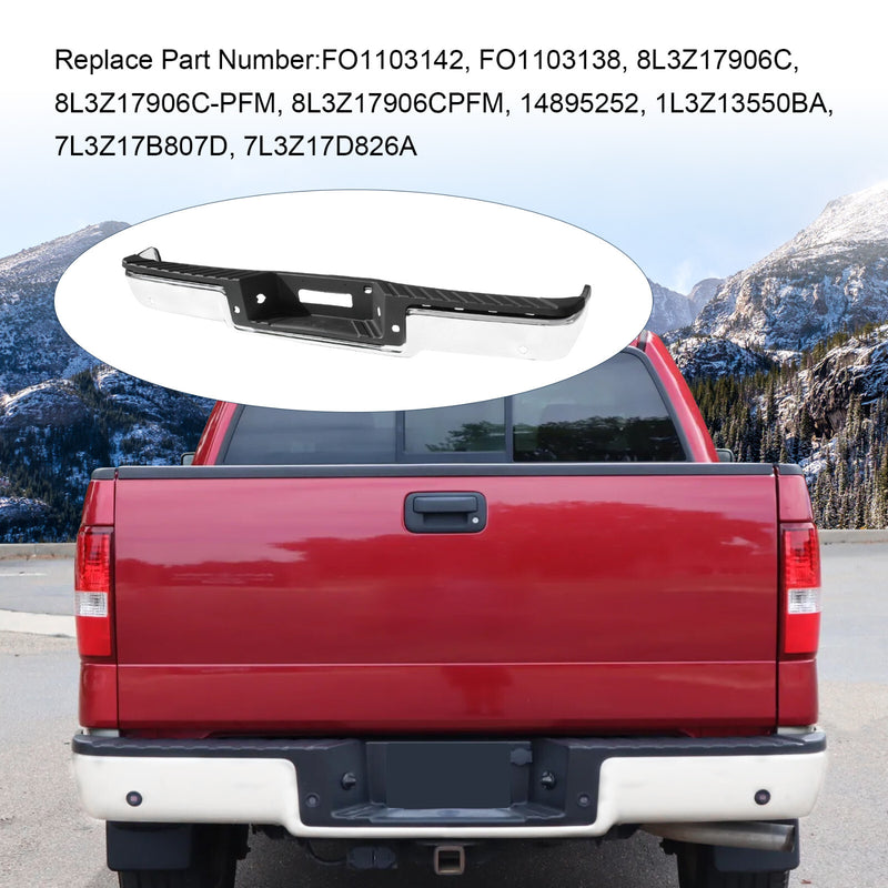 Chrome Rear Bumper Assembly Step Bumper with Hole for Ford F150 F250 2006-2008