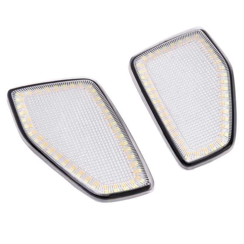 Switchback LED Side Marker Signal Lights Clear Lens for HUMMER H3 2005-2010 Pair
