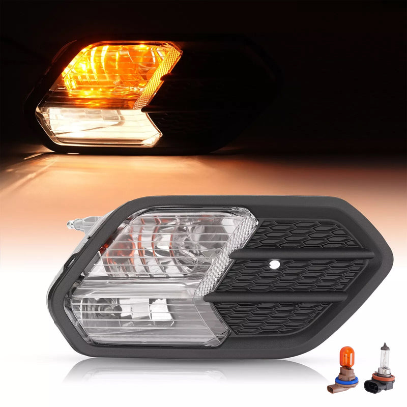 Right Side Fog Light with Black Bezel Cover for Ford Escape Kuga 2017 2018 2019