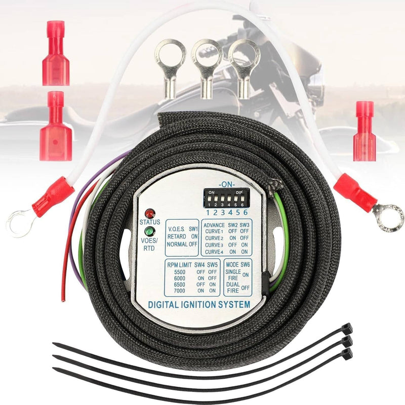 53-644 Programmable Single Fire Electronic Ignition Module for Harley Dyna