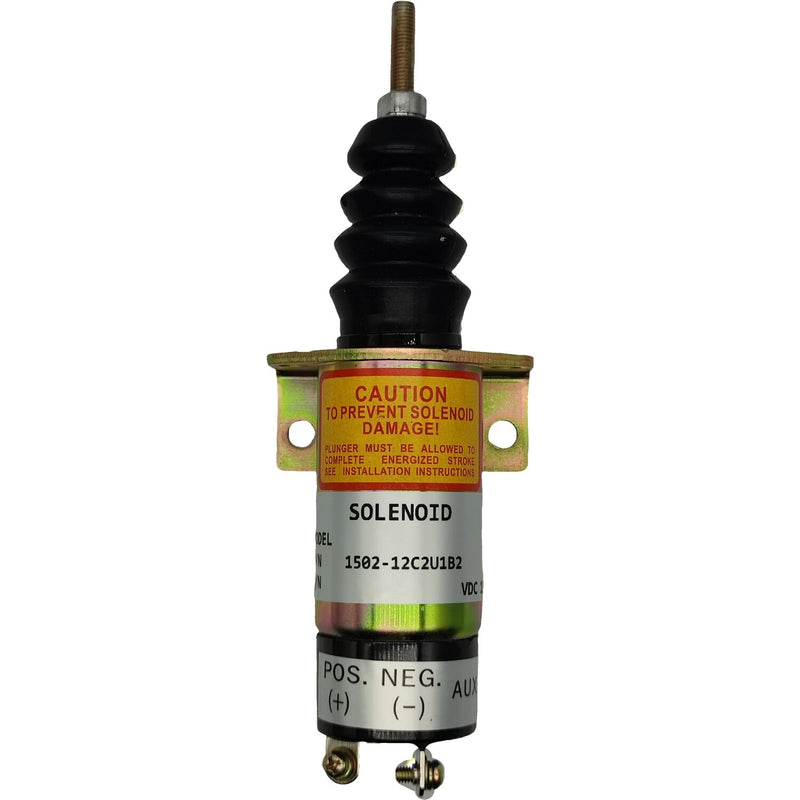 1502-12C2U1B2 Fuel Shutdown Solenoid 2 Terminals 12V 1500-2010 for Woodward 1502