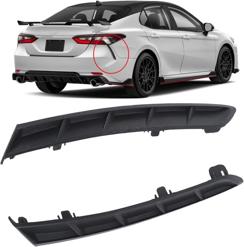 2Pcs for 2018-2023 Toyota Camry Rear Side Bumper Extension Trim Molding LH RH