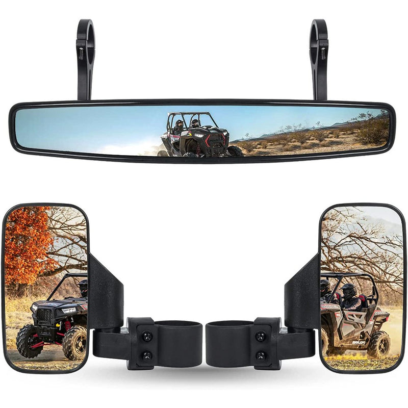UTV 2" Rear-View Wide Center Side Mirrors Set for Honda Talon 1000R 1000X Can Am