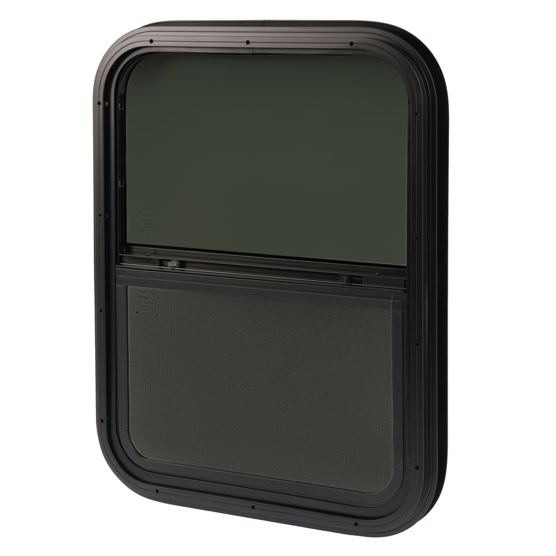 RV Window 18x24 Vertical Slider with Screen for Camper Trailer Universal