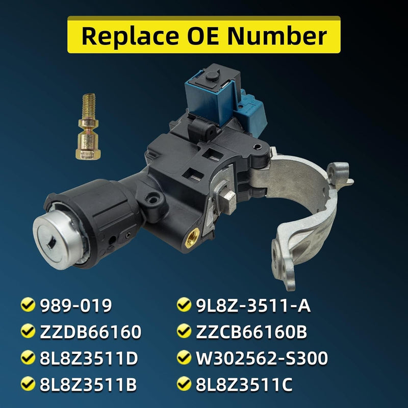 Ignition Switch Housing Lock Cylinder with 2 Keys for Ford Focus Escape Mazda 08