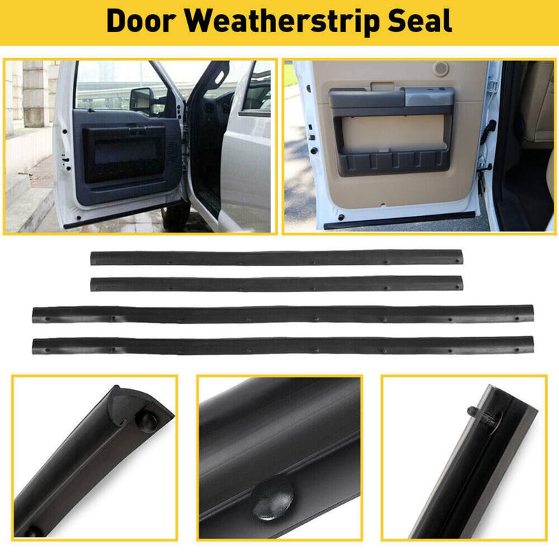Front Rear Lower Door Weather Strip Seal for Ford F250 F350 Crew Cab 99-16
