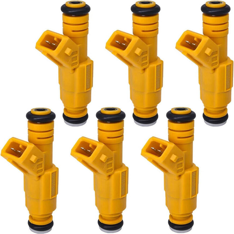 0280155710 Fuel Injectors 6pcs for Jeep Cherokee 4.0L EV1 4 Hole