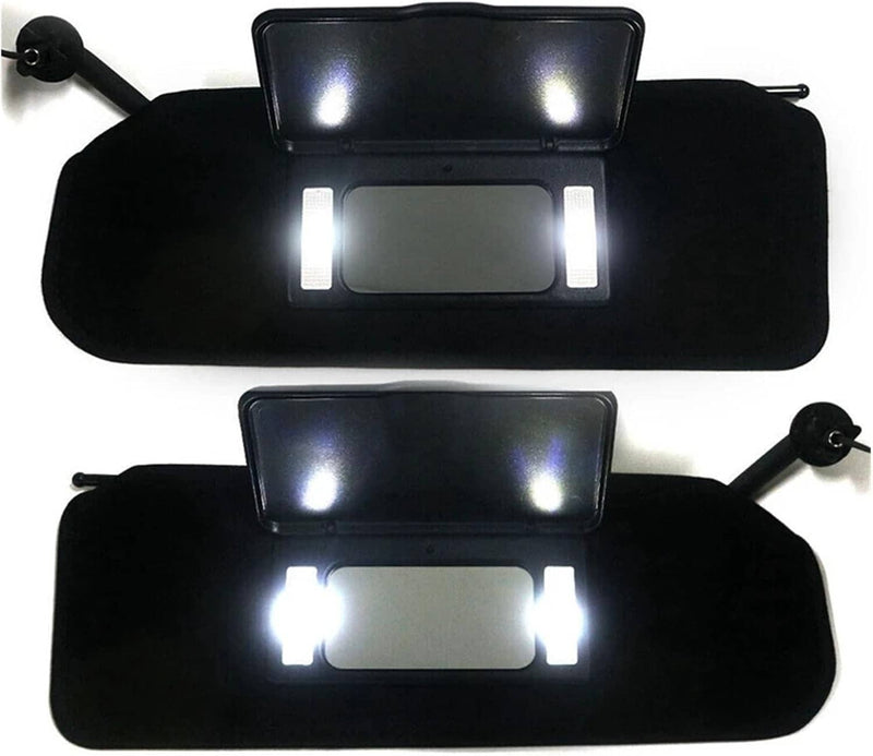 New Updated Sun Visors Sun Shades with Bright LED Light Set for Corvette C5