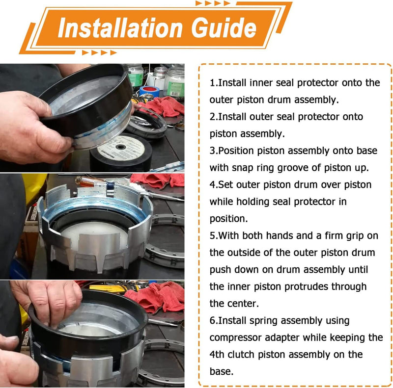 T-2926 4th Clutch Piston Lip Seal Installer Protector Tool for GM 4L80E J-38731