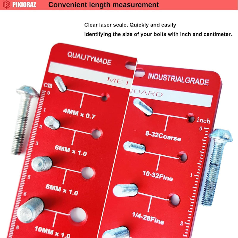 34 Standard Metric Nut Bolt Thread Checker Identifier Gauge