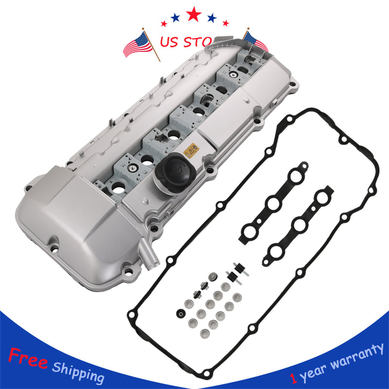 Aluminum Valve Cover with Gasket for BMW E39 525i 528i E46 325i 328i 330i X5