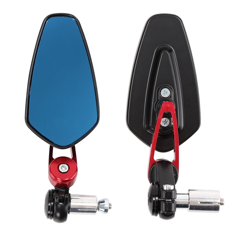 Universal 7/8" Handle Bar End Side Mirrors for Motorcycle Honda Yamaha Kawasaki