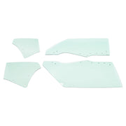 DURAFORCE Quarter Side Window Glass for Chevy Chevelle Malibu 1970-1972 2 Door 4 Pcs