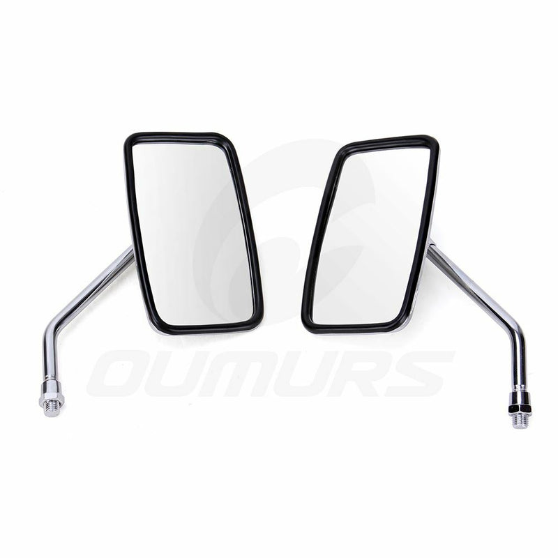 2Pcs 10MM Chrome Rearview Side Mirrors for Kawasaki Vulcan 500 750 800 900 1500