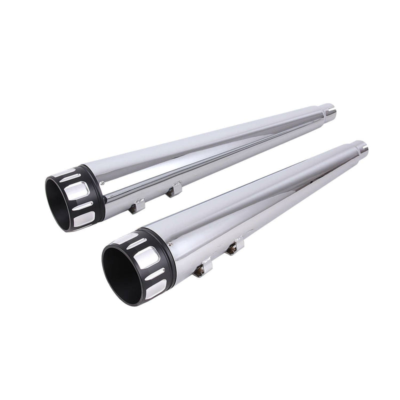 DNA 4in Exhaust Pipes Mufflers for Harley Touring Baggers Dresser 1995-2016