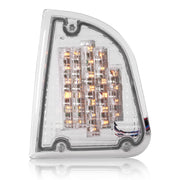 DURAFORCE Clear LED Turn Signal Lights for Kenworth KW K300 T300 T330 T600 86-08 Pair