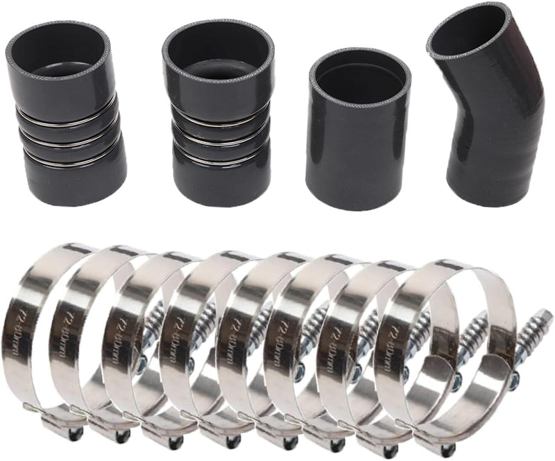 Intercooler Pipe Boot Kit for 2003-2007 Ford 6.0L Powerstroke Diesel Black