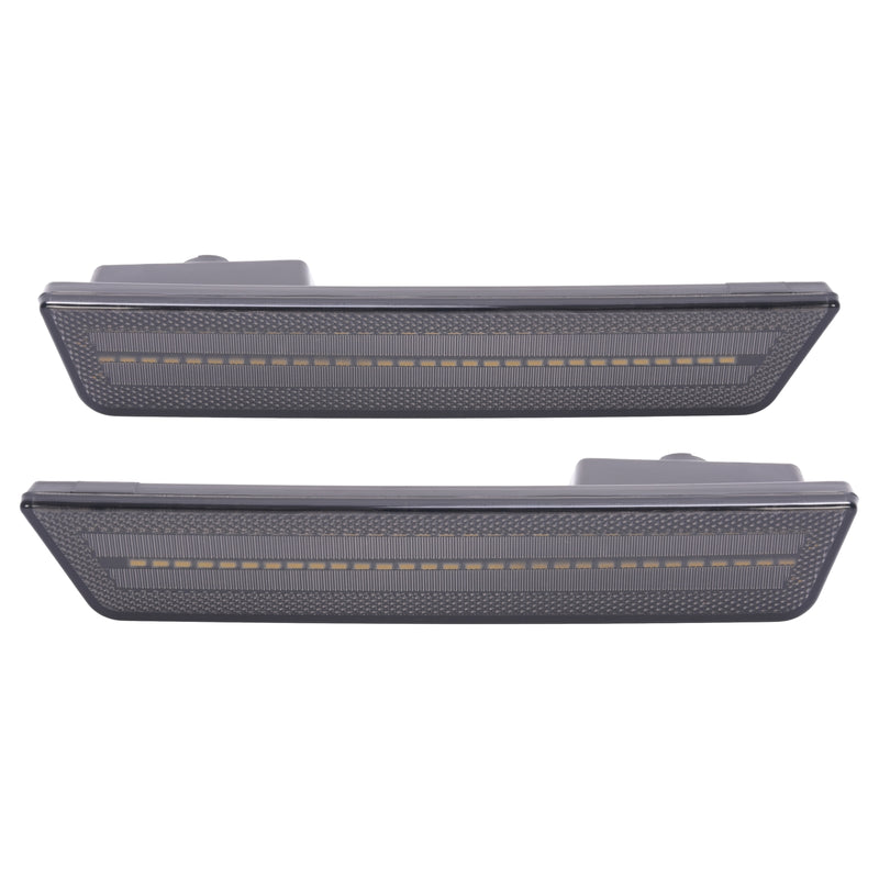 White/Smoke Rear Bumper LED Side Marker Lights for Dodge Charger 2011-2014 Pair
