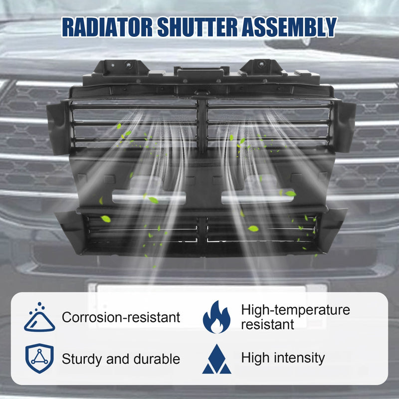 JB5Z8475A Radiator Shutter with Motor Assembly for Ford Explorer 2013-2019