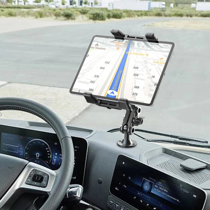 Tablet Mount for Truck Heavy Duty Drill Base Phone Holder for Car Dashboard Wall