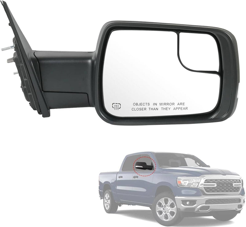 Right Heated Power Fold Signal Mirror For 2019-2024 Ram 1500 68276500AH