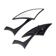 DURAFORCE Black 8mm 10mm Blade Side View Mirrors for Harley Road Glide King Street Glide